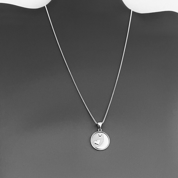 Sterling Silver I Love You To Moon & Back Necklace, Heart and Moon Jewelry Chain - Picture 13 of 13